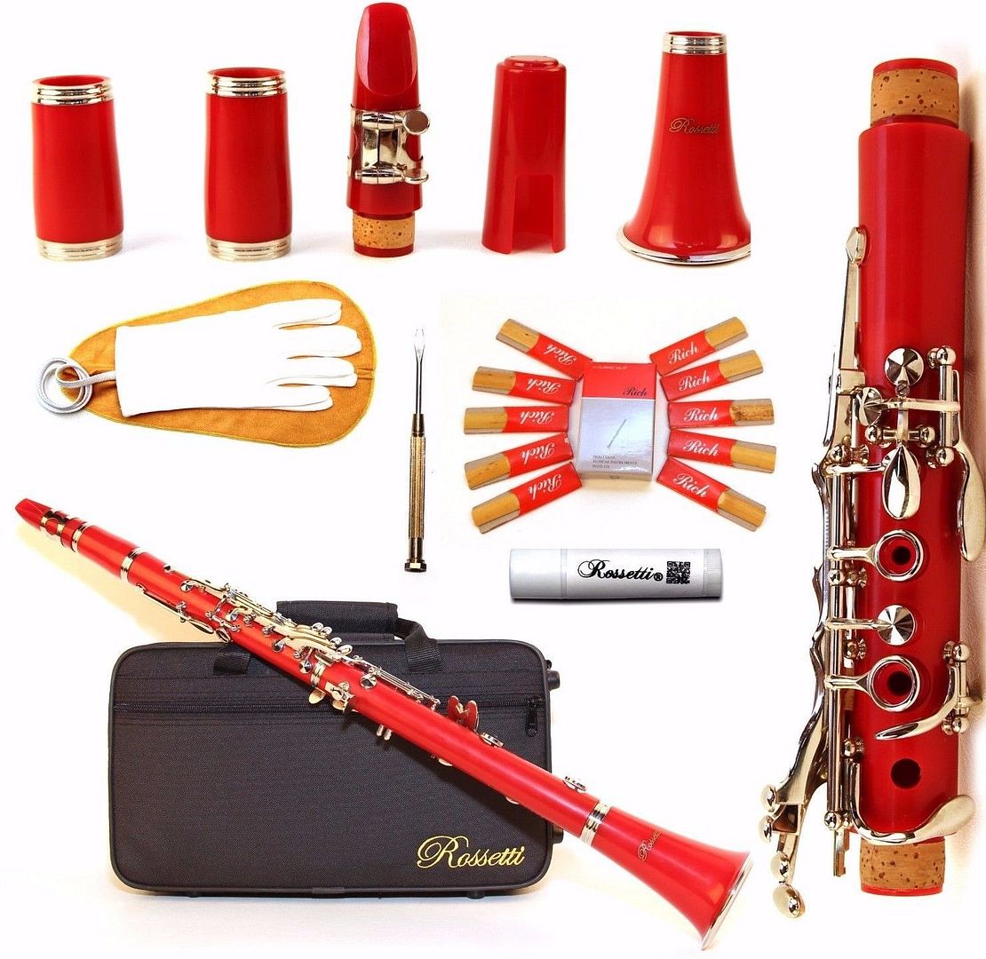 Rossetti 1151 Glossy ABS BB Flat with 2 Barrels, Case/Care Kit